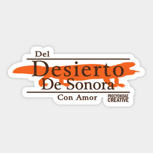 Del Desierto de Sonora Con Amor: Heloderma Sticker